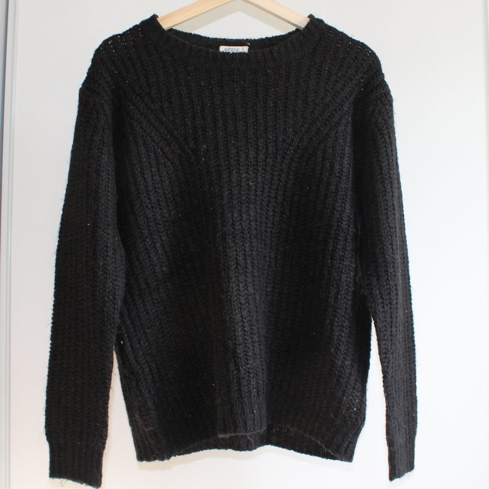 Oversized Knit Black Ardene Sweater